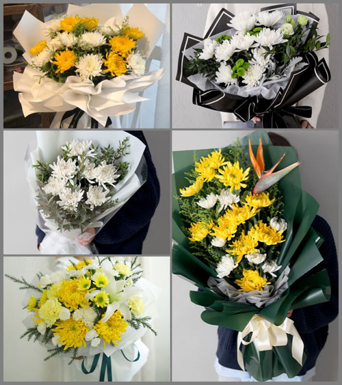福建福州长乐市航城街道里仁村白事花束代送